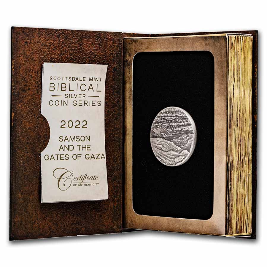 2022 2 oz Silver Coin - Biblical Series (Samson & Gates of Gaza